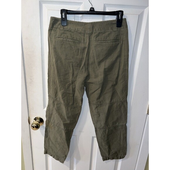Theory Pants Womens 6 Utility Linen Barneys NY Collab lagenlook military minimal - Picture 11 of 12
